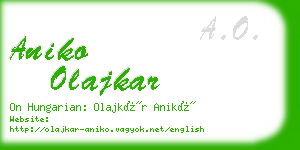 aniko olajkar business card